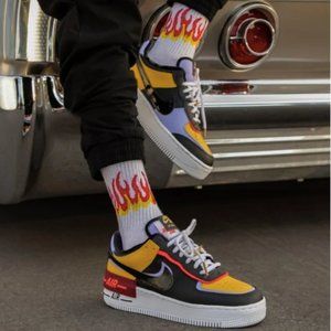 Nike Air Sneakers - Black, Yellow, Red